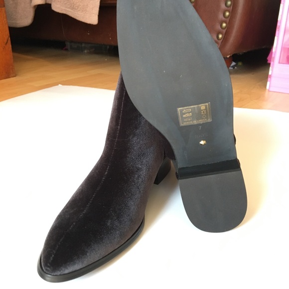 RAYE booties slip on dress Purple suede - Picture 4 of 5